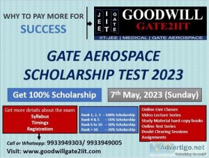 Pursue your dream career with gate aerospace scholarship test 20