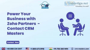 Power your business with zoho partners - contact cRM masters