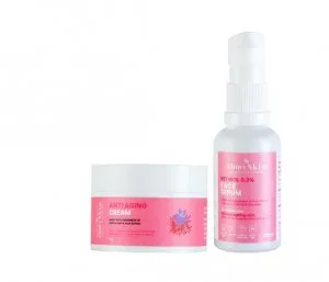Buy anti aging cream retinol face serum combo - glowy skin