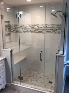 Shower glass enclosure installation