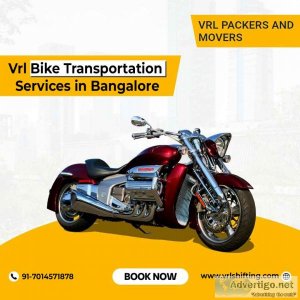 Get vrl bike transportation services in bangalore