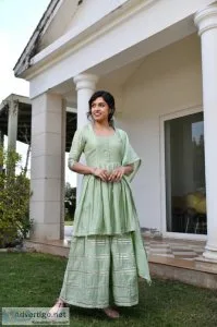 Shop for ethnic sharara suits for women at jaipuri adaah