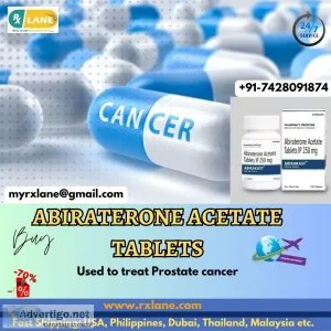 Purchase abiraterone acetate tablets at lowest price from rxlane