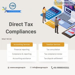 Direct tax compliance services for individuals and organizations