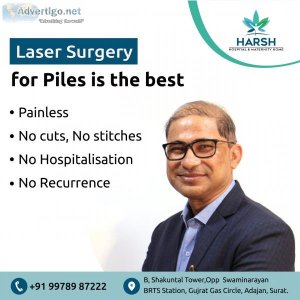 Suffering from internal piles? get laser treatment for piles
