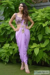 Pre stitched dhoti saree dress huge collection available on fres