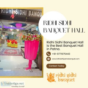 Ridhi sidhi banquet hall - the epitome of excellence banquet hal
