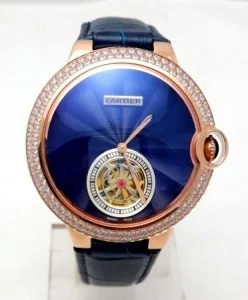 Cartier ballon bleu de flying tourbillon swiss automatic mens wa
