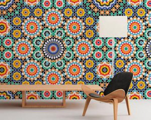 Fabric wallpaper for walls