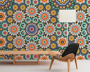 Fabric wallpaper for walls
