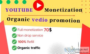 Youtube promotion and monetization services