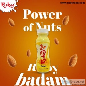 Get the best badam milk & shake from ruby food and beverage