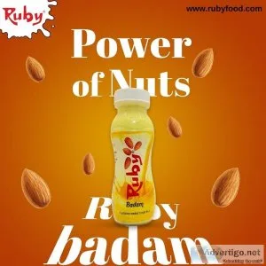 Get the best badam milk & shake from ruby food and beverage