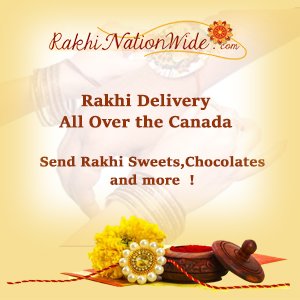 Send only rakhi to canada - hassle-free delivery