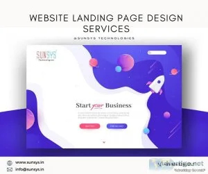 Website landing page design services