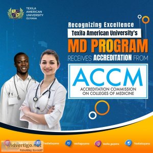 Texila american university is accredited by accm