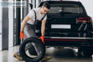 Car tyre changing service