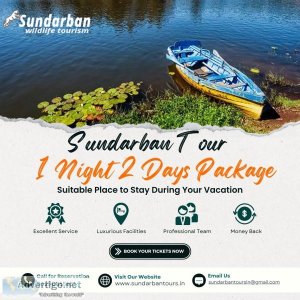 Book sundarban tour 1 night 2 days with sundarban wildlife touri