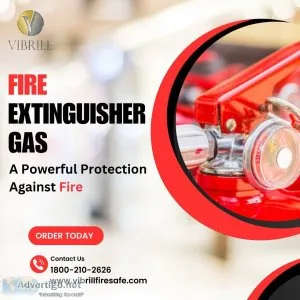 Fire extinguisher gas