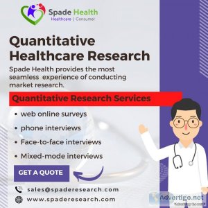 Quantitative healthcare research services