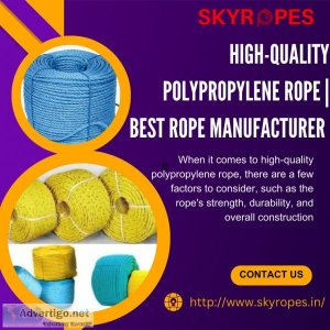 High-quality polypropylene rope | best rope manufacturer