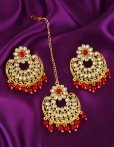 Anuradha art jewellery collection of wedding earrings online at 