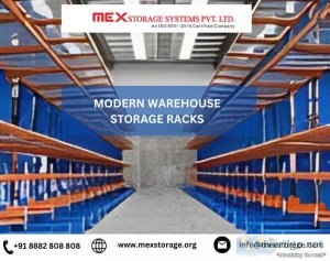 Modern warehouse storage racks
