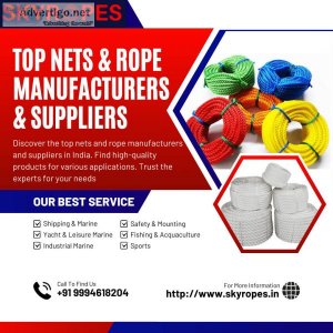 Top nets & rope manufacturers & suppliers in india