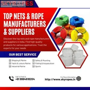 Top nets & rope manufacturers & suppliers in india