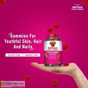 Royale health collagen gummies - revitalize your hair, skin, nai
