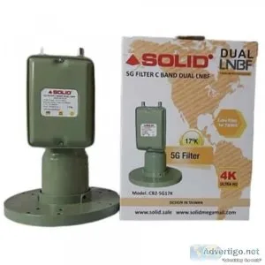 Solid 5g filter 17k 65db c-band dual out lnbf