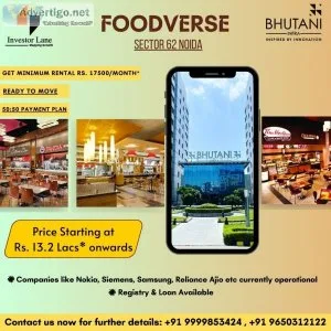 Bhutani foodverse sector 62 noida