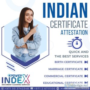 Indian certificate attestation in abu dhabi
