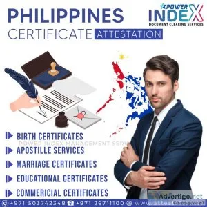 Philippines certificate attestation in abu dhabi
