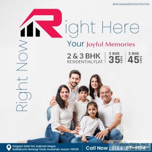 Buy 2 & 3 bhk affordable flats in guwahati by roodraksh group