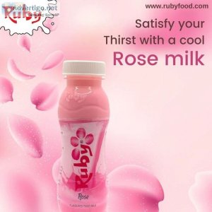 The best refreshing rose milk and drink, ruby rose milk
