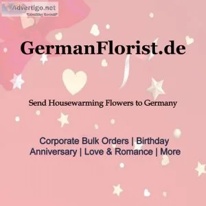Welcome them home with housewarming flowers in germany