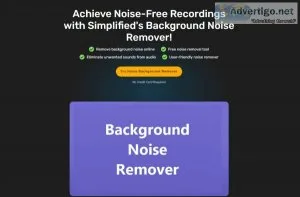 Simplified s background noise remover tool - elevate your audio 