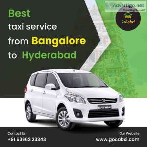 Bangalore to hyderabad taxi service