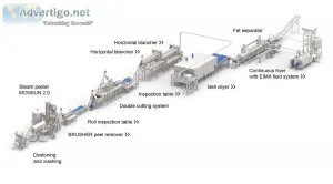 Frozen french fries production line-fry and bake technologies pv