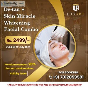 De-tan & skin miracle whitening facial combo