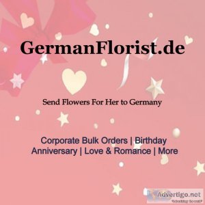 Online delivery of flowers for her to germany