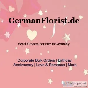Online delivery of flowers for her to germany