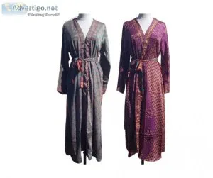 Kimonos longs en soie | kimono femme | robe kimono