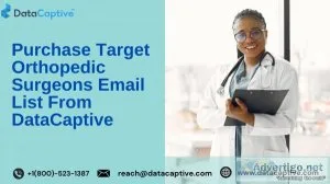 Get updated orthopedic surgeon email list from datacaptive