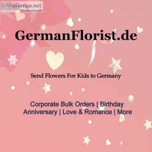 Send colourful and fun flowers for kids to germany