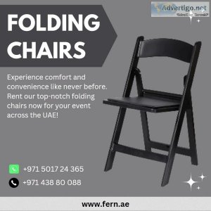 Convenience meets style: folding chairs by fern event rentals