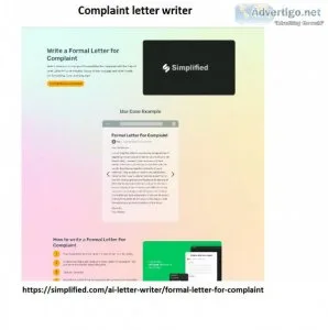 Crafting a professional formal letter to lodge a complaint