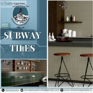 Subway tiles in delhi by the stone people