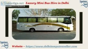 Affordable mini bus rental service in delhi